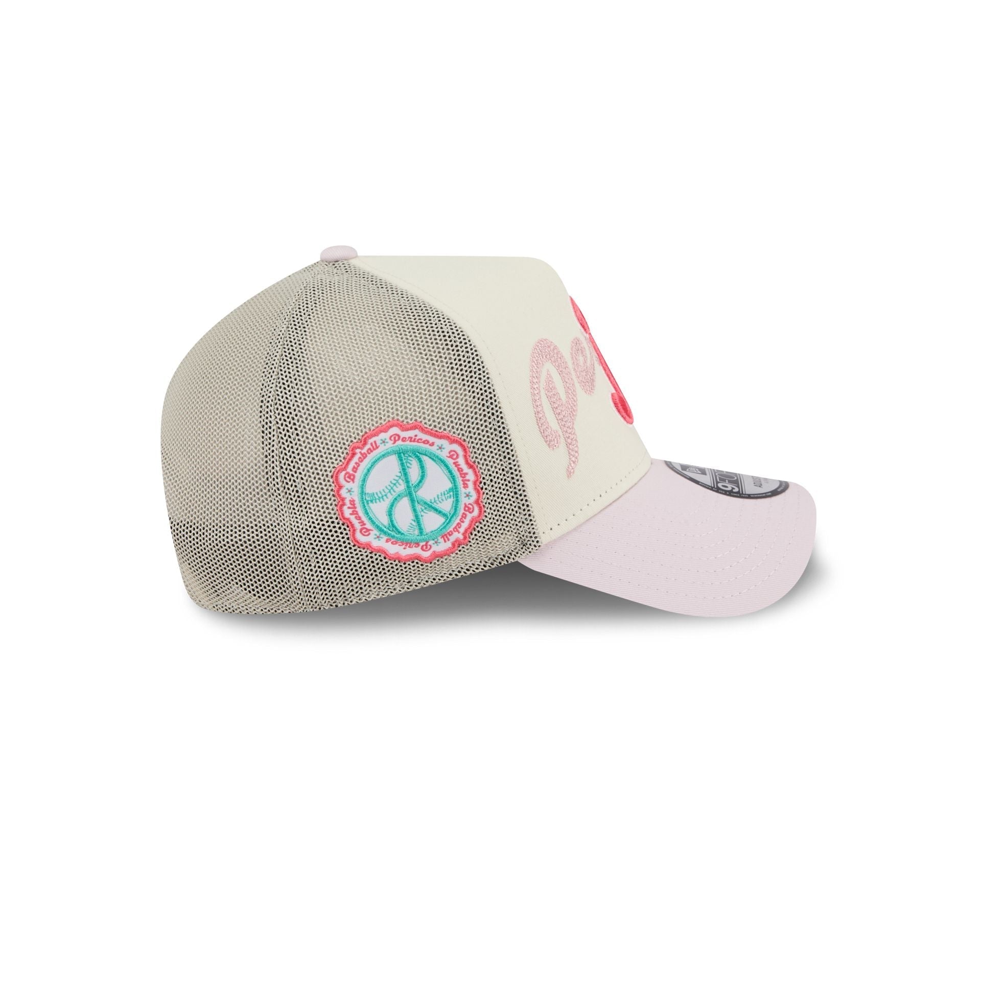 Pericos de Puebla Stacked Wordmark 9FORTY A-Frame Snapback Hat