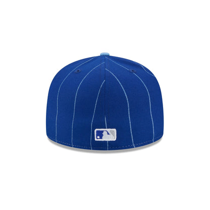 Kansas City Royals Pinstripe League Pin 59FIFTY Fitted Hat