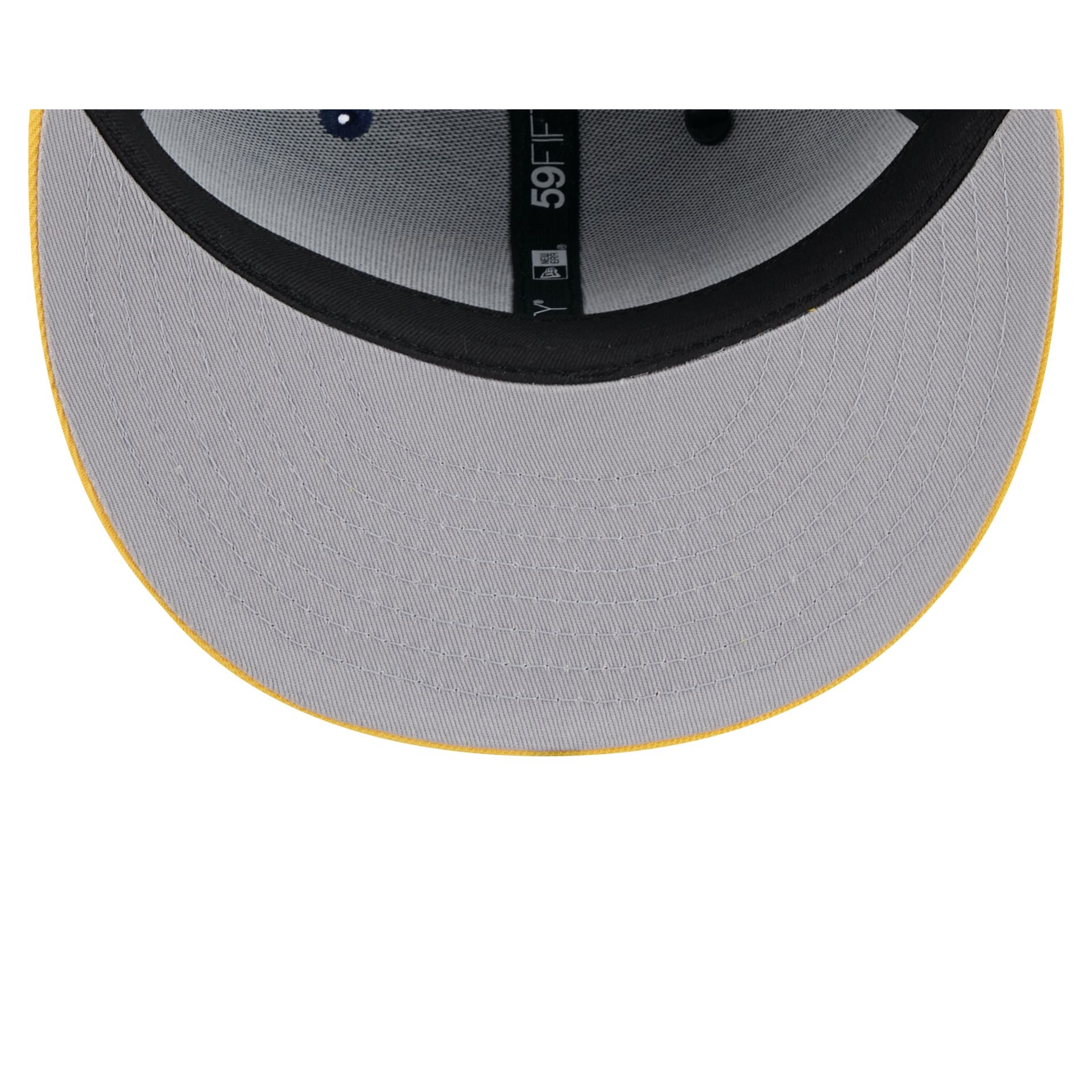 Milwaukee Brewers Pinstripe League Pin 59FIFTY Fitted Hat