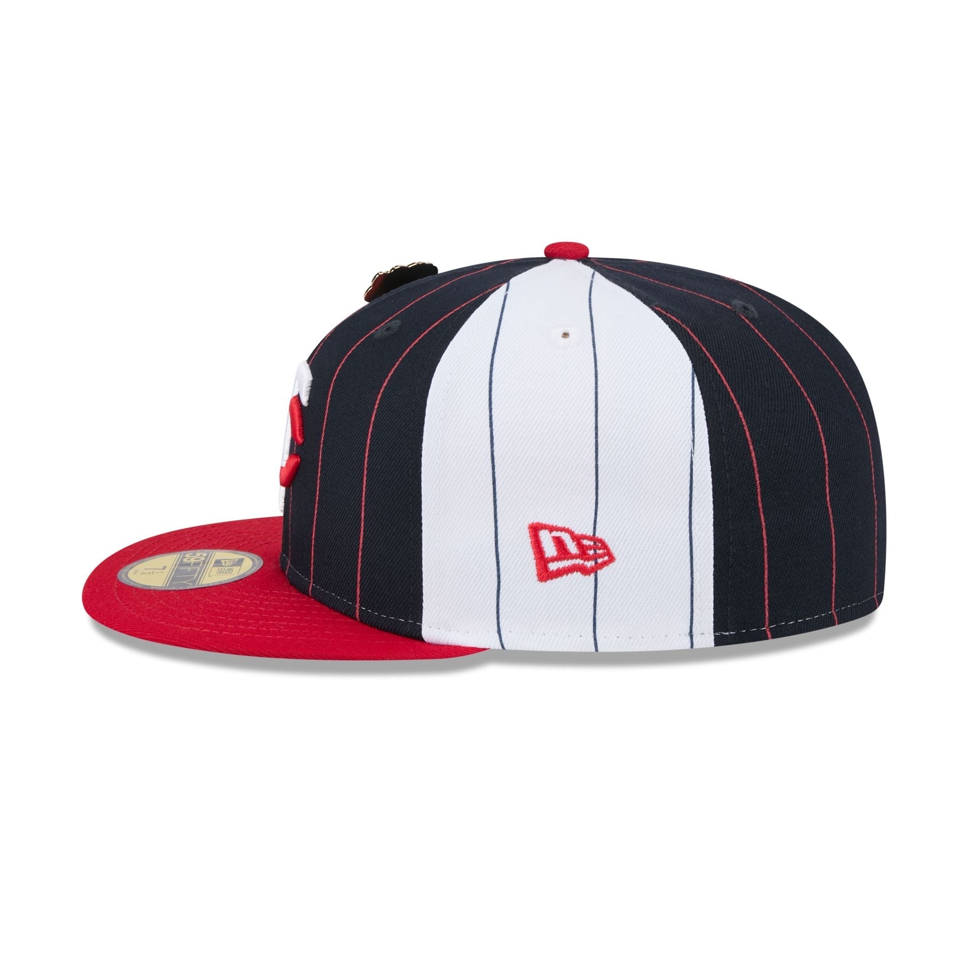 Minnesota Twins Pinstripe League Pin 59FIFTY Fitted Hat
