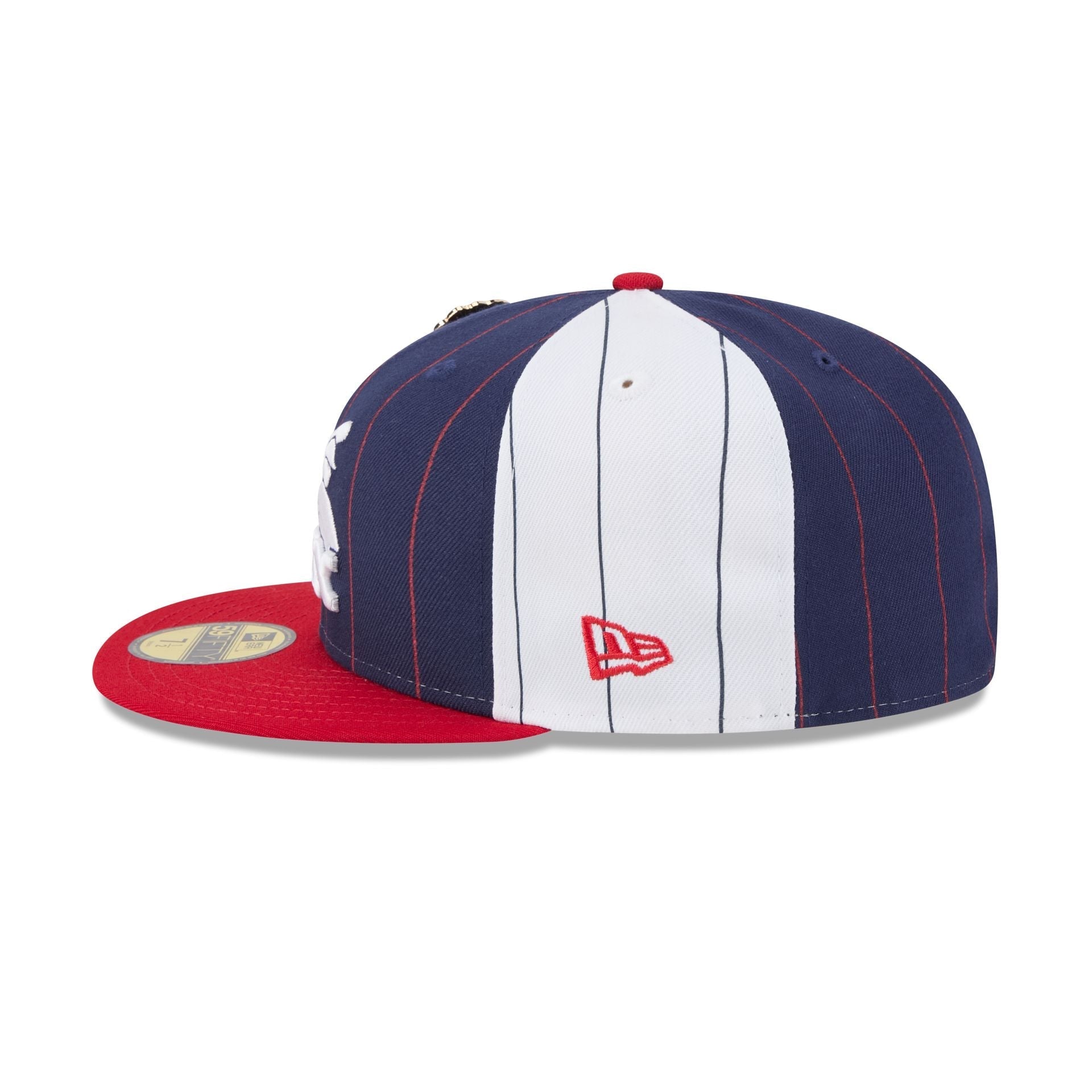 Chicago White Sox Pinstripe League Pin 59FIFTY Fitted Hat