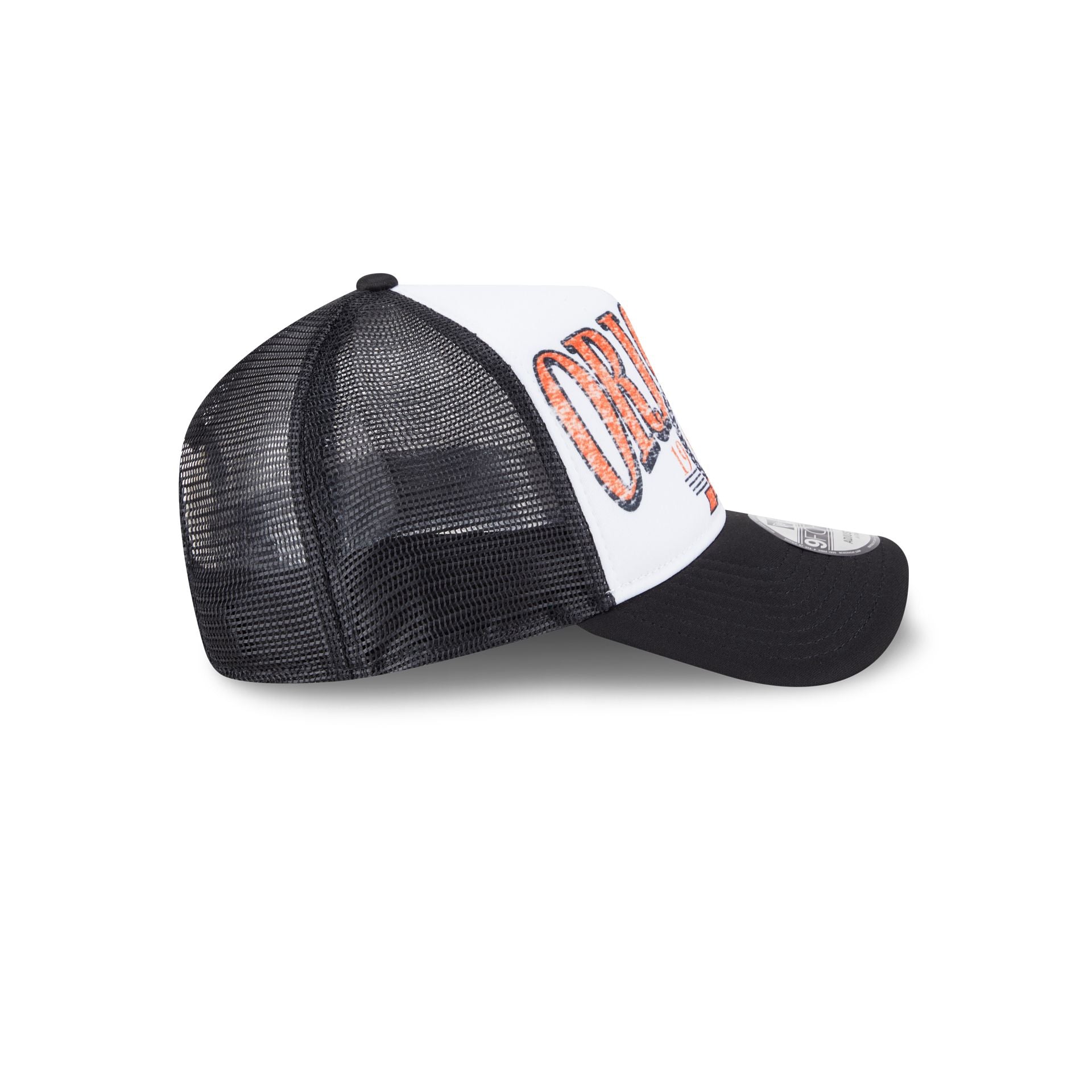 Baltimore Orioles Distressed 9FORTY A-Frame Trucker Hat
