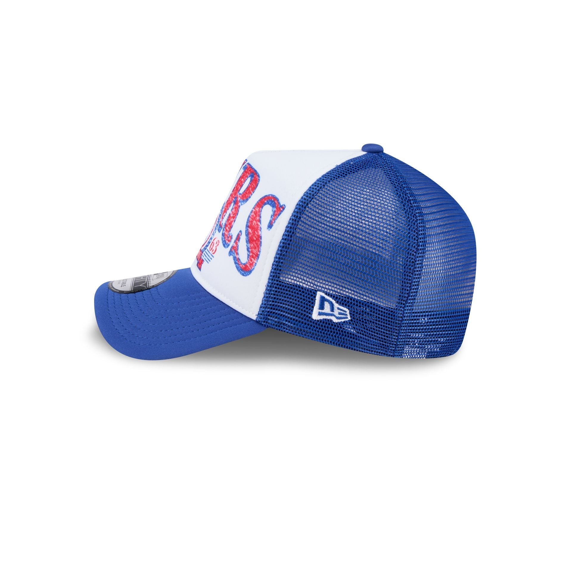Philadelphia 76ers Distressed 9FORTY A-Frame Trucker Hat