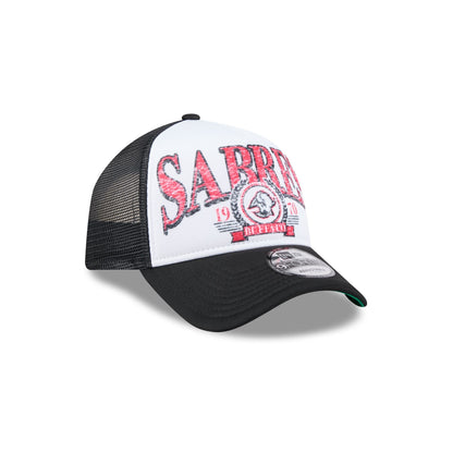 Buffalo Sabres Distressed Alternate 9FORTY A-Frame Trucker Hat