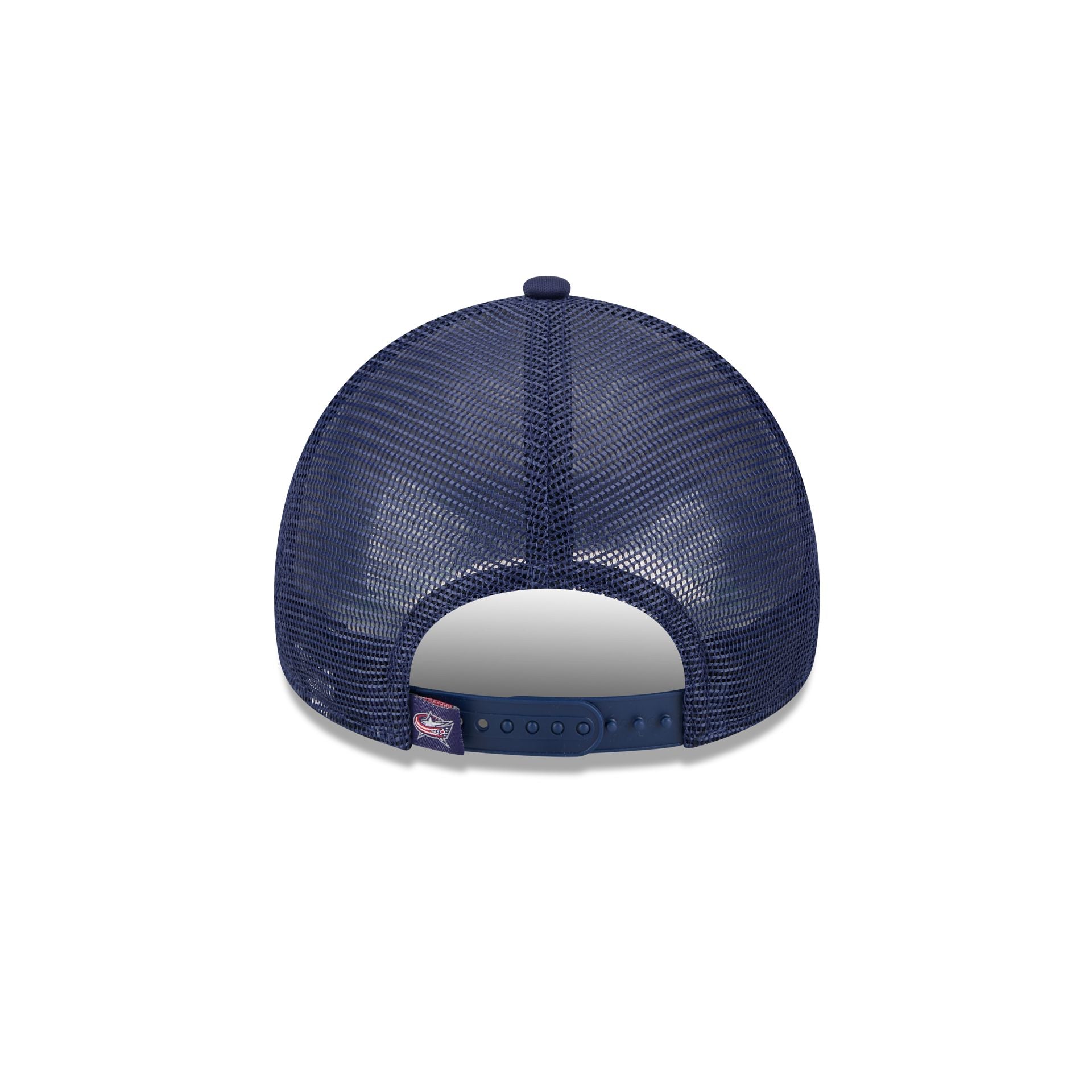 Columbus Blue Jackets Distressed 9FORTY A-Frame Trucker Hat