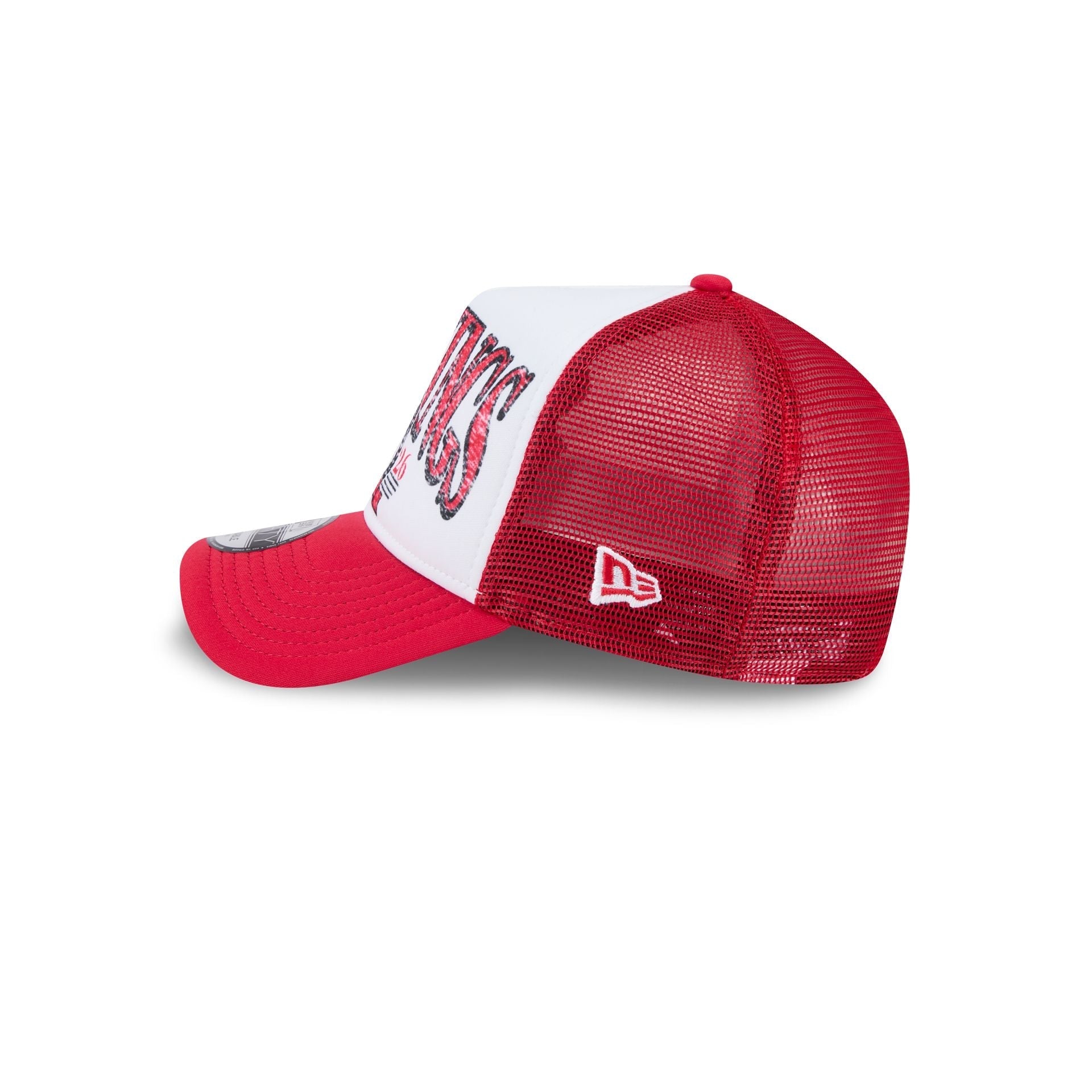 Detroit Red Wings Distressed 9FORTY A-Frame Trucker Hat