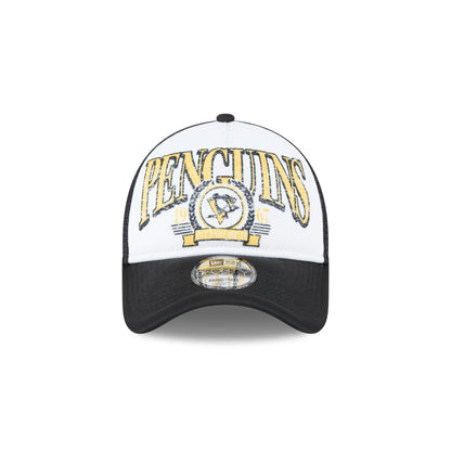 Pittsburgh Penguins Distressed 9FORTY A-Frame Trucker Hat
