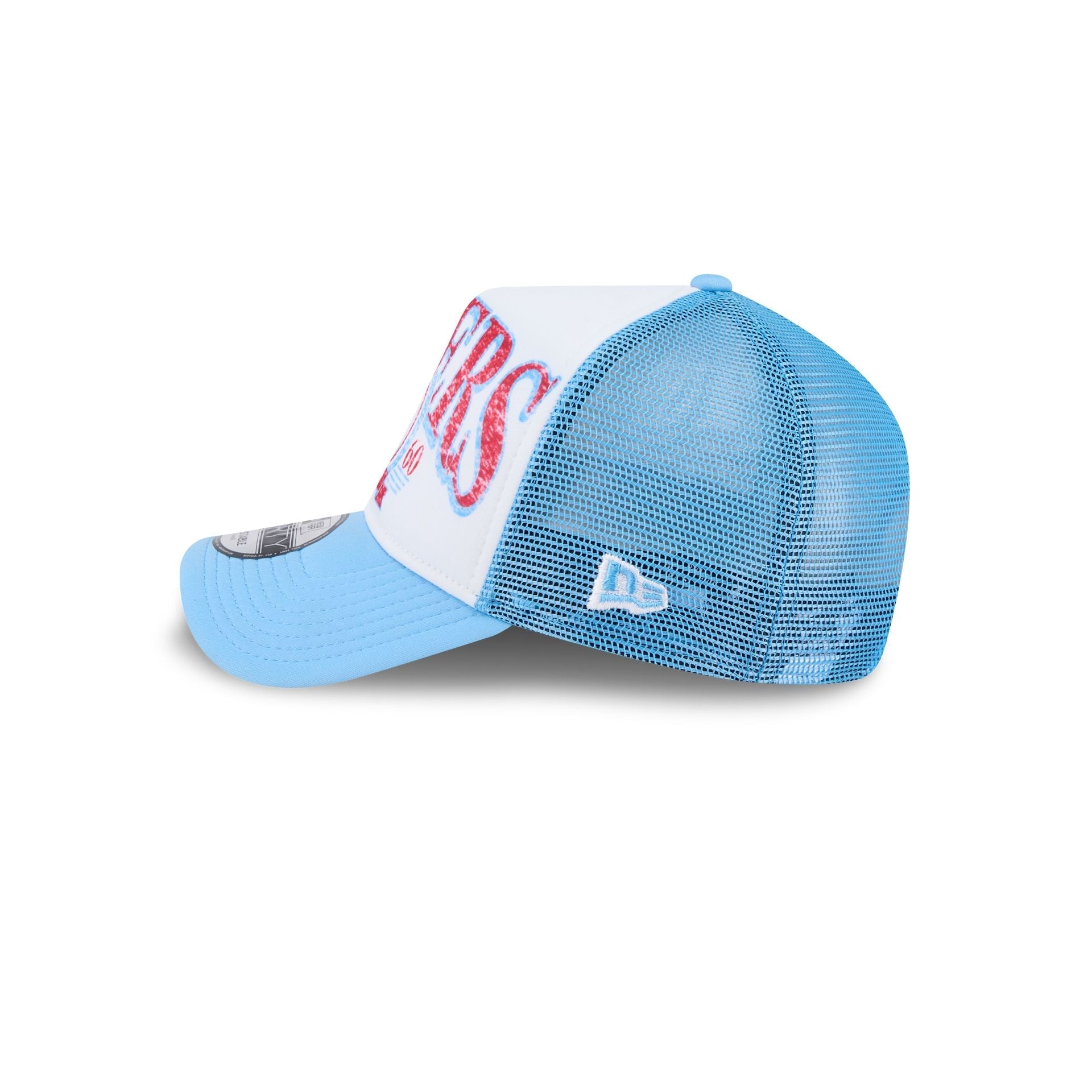 Oilers Distressed 9FORTY A-Frame Trucker Hat