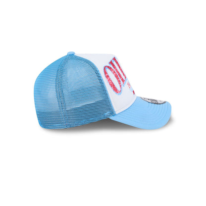 Oilers Distressed 9FORTY A-Frame Trucker Hat