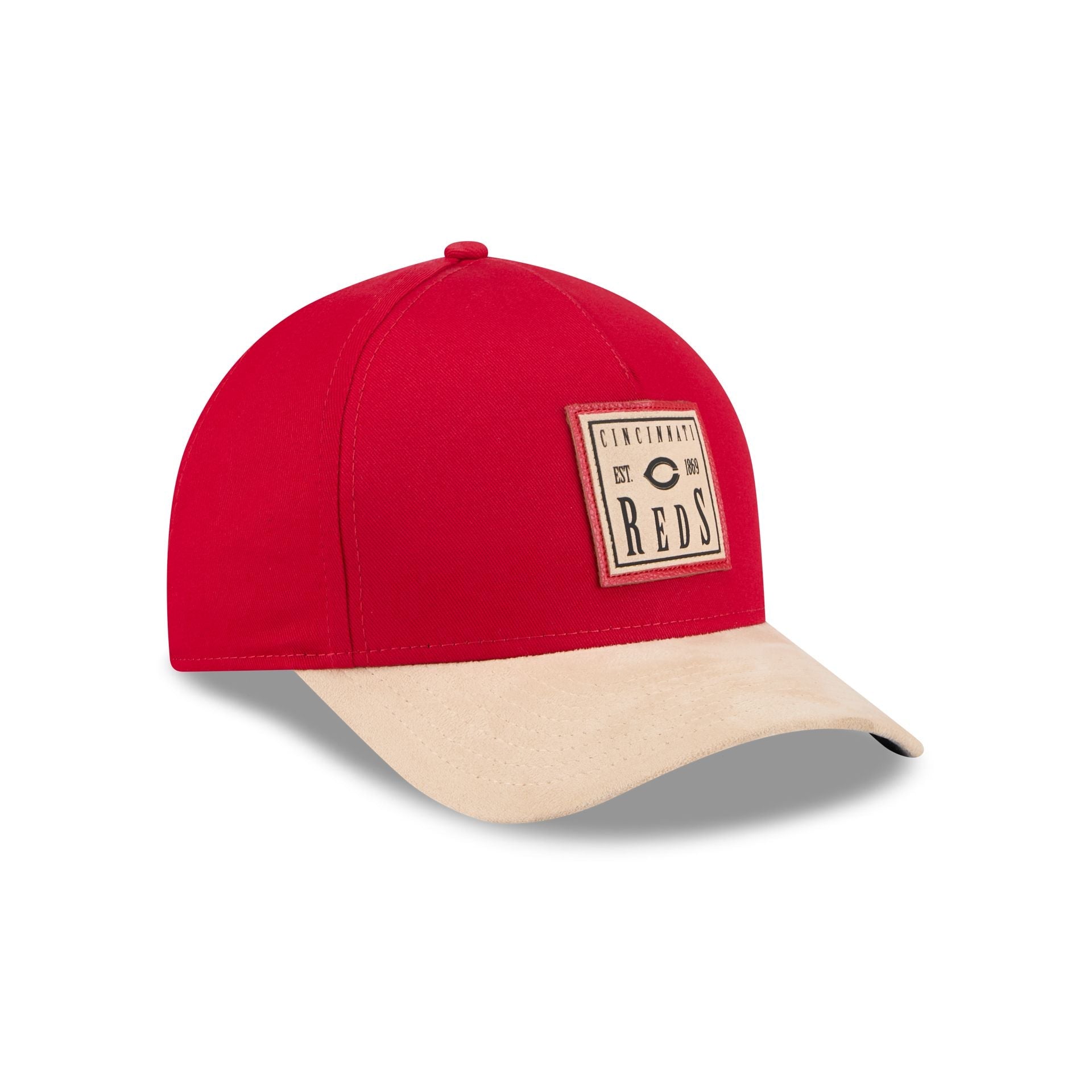Cincinnati Reds Suede Patch 9FORTY M-Crown A-Frame Adjustable Hat
