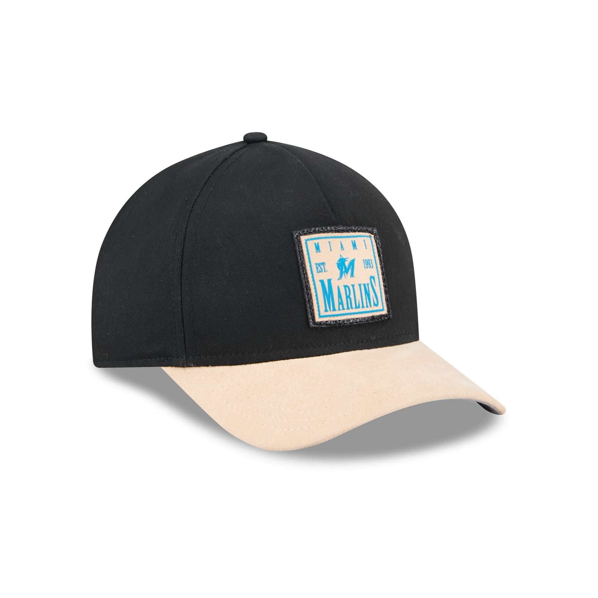 Miami Marlins Suede Patch 9FORTY M-Crown A-Frame Adjustable Hat