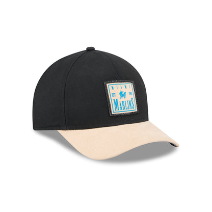 Miami Marlins Suede Patch 9FORTY M-Crown A-Frame Adjustable Hat