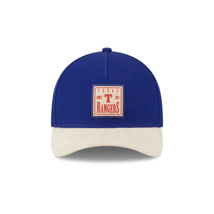 Texas Rangers Suede Patch 9FORTY M-Crown A-Frame Adjustable Hat