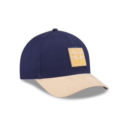 Milwaukee Brewers Suede Patch 9FORTY M-Crown A-Frame Adjustable Hat