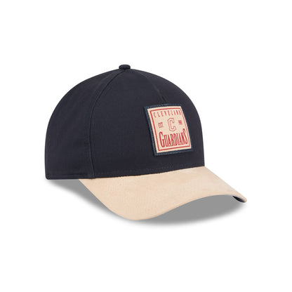 Cleveland Guardians Suede Patch 9FORTY M-Crown A-Frame Adjustable Hat