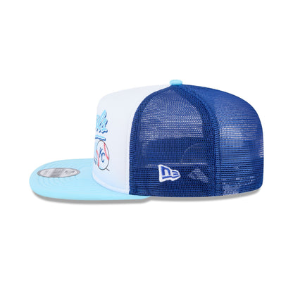 Kansas City Royals Retro Script 9FIFTY A-Frame Trucker Hat