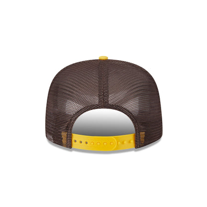 San Diego Padres Retro Script 9FIFTY A-Frame Trucker Hat