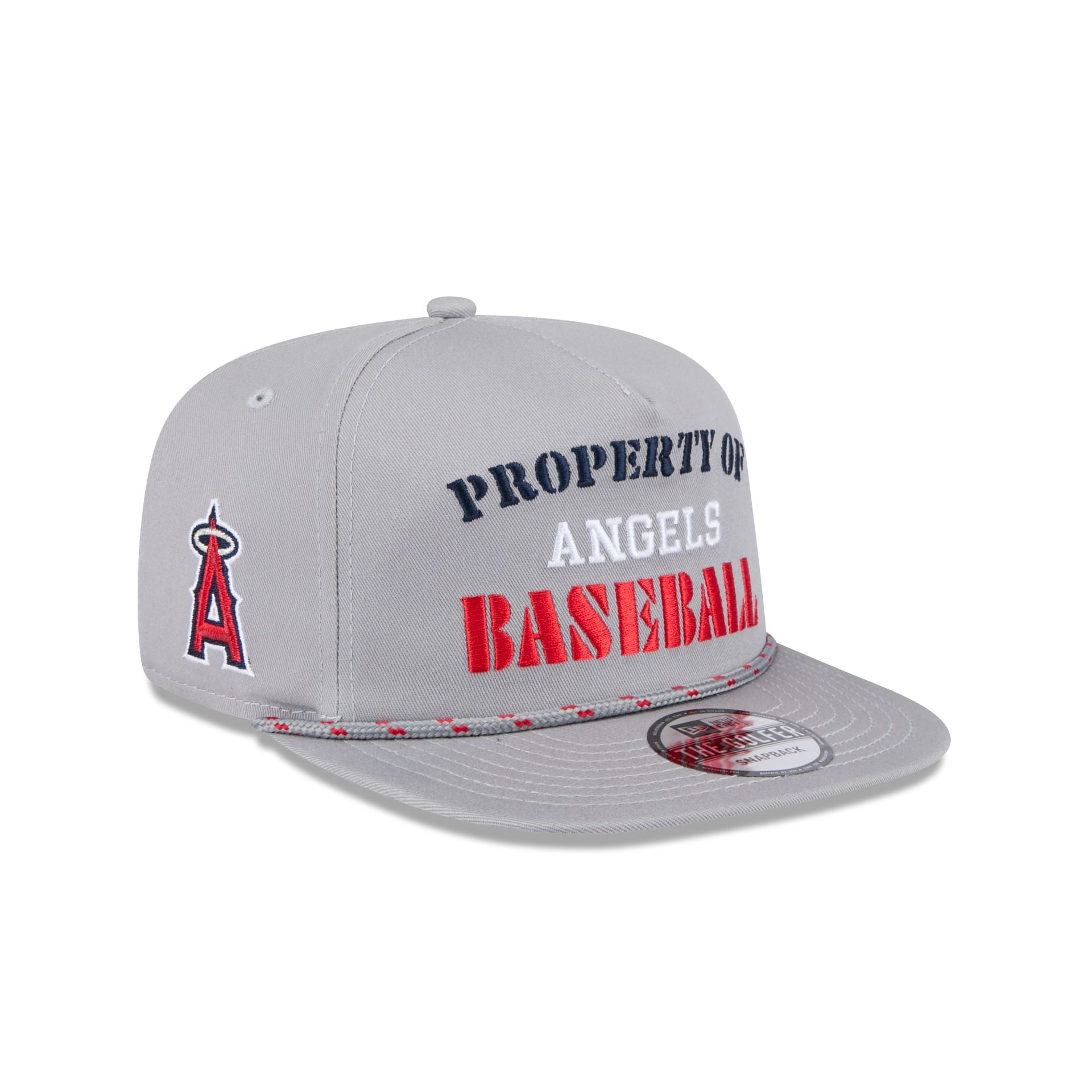 Los Angeles Angels Vintage Gray Rope Golfer Hat