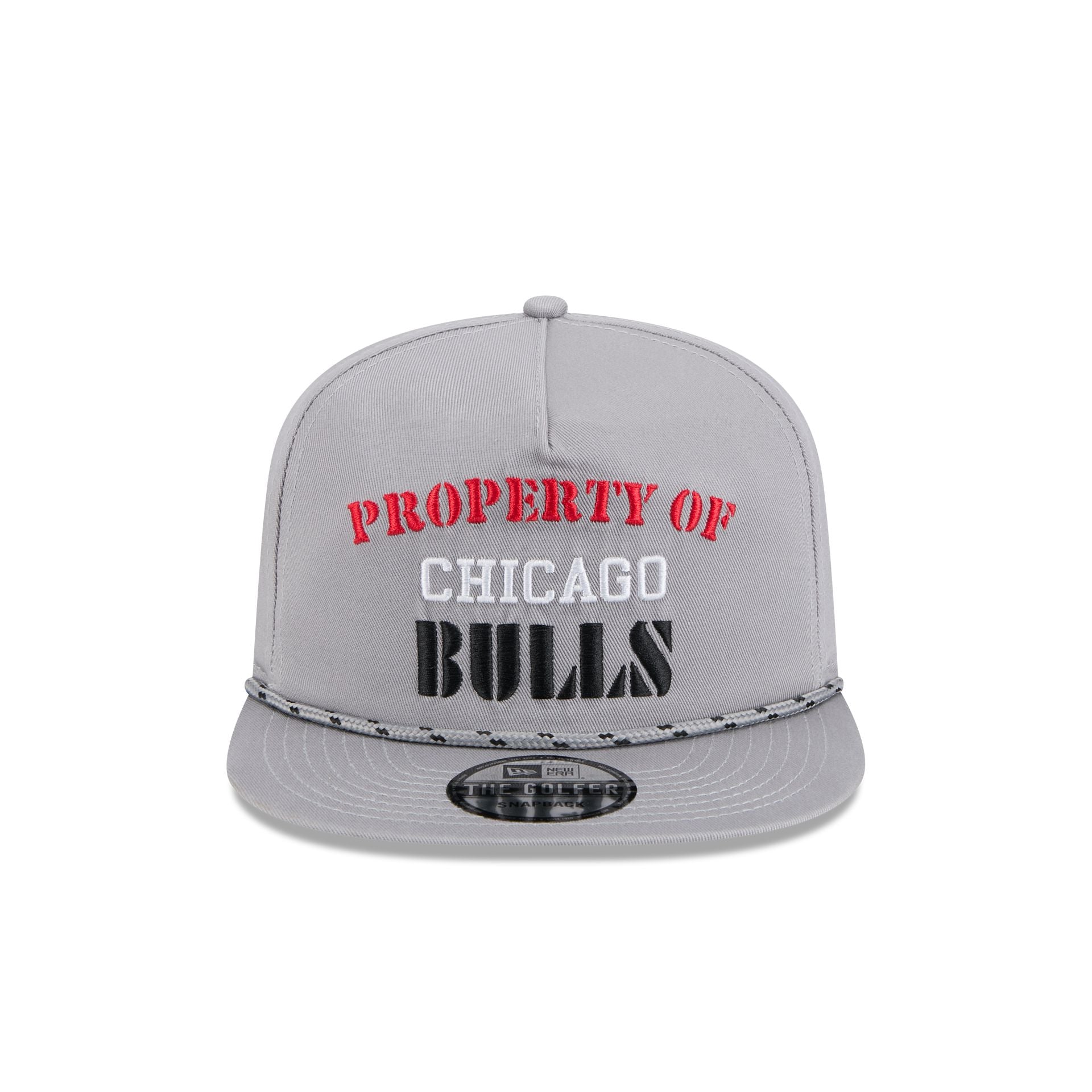 Chicago Bulls Vintage Gray Rope Golfer Hat
