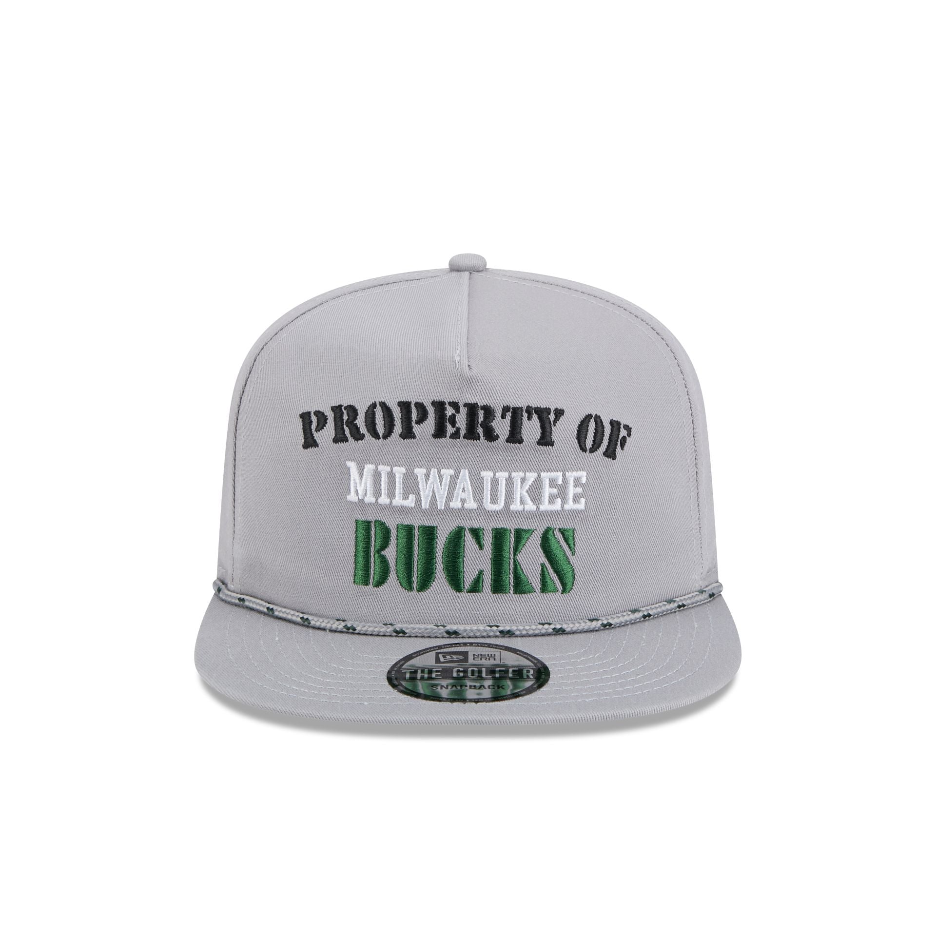 Milwaukee Bucks Vintage Gray Rope Golfer Hat