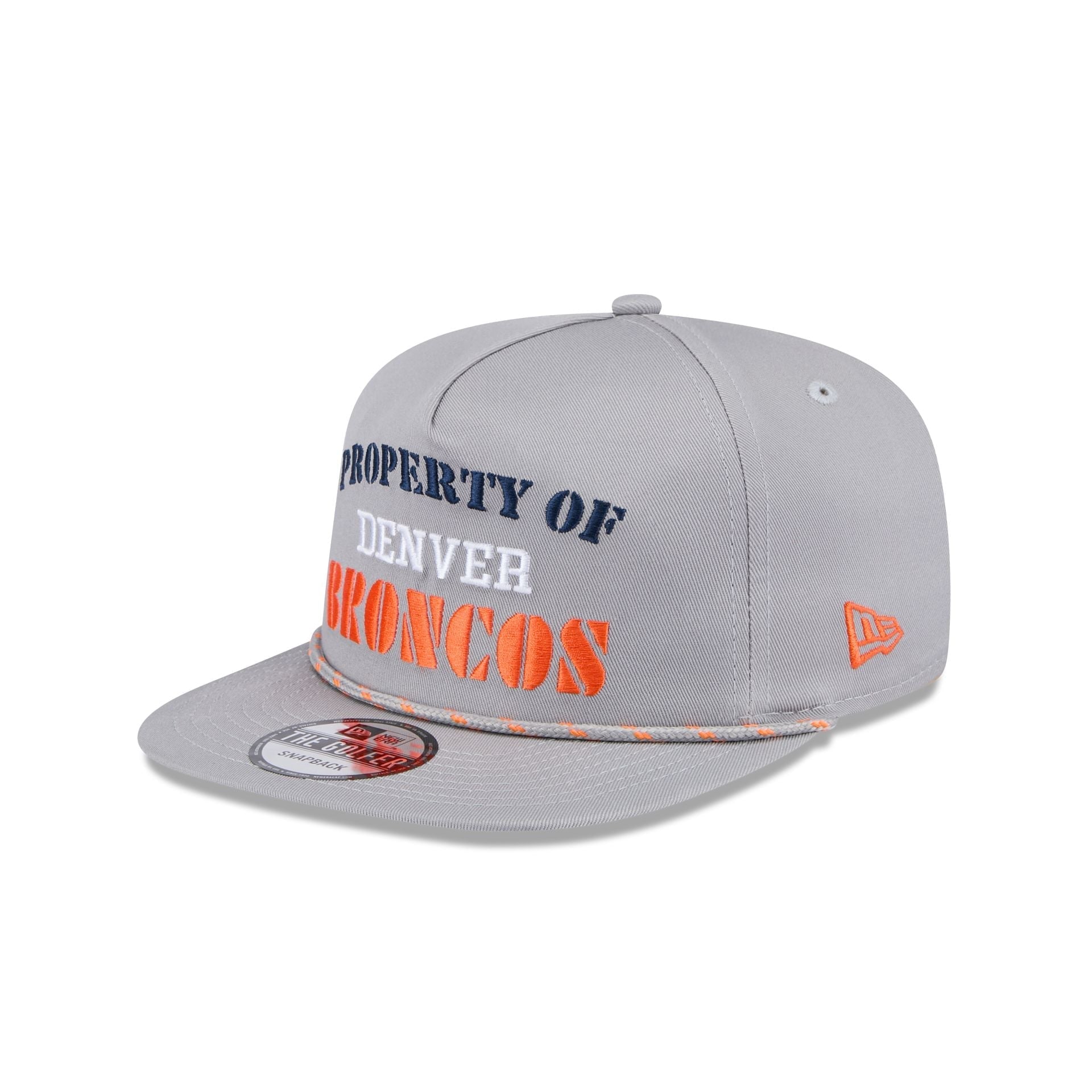 Denver Broncos Vintage Gray Rope Golfer Hat