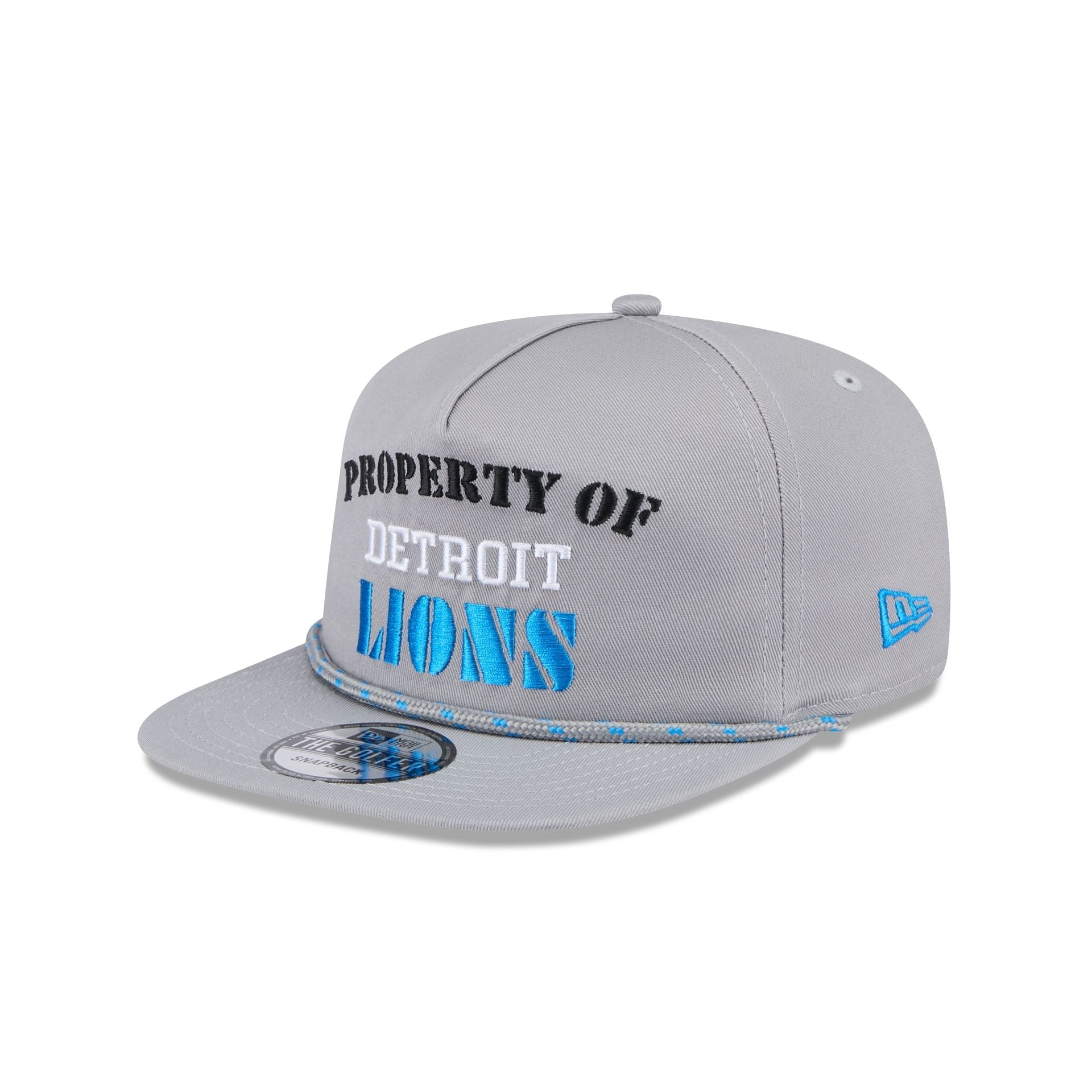 Detroit Lions Vintage Gray Rope Golfer Hat