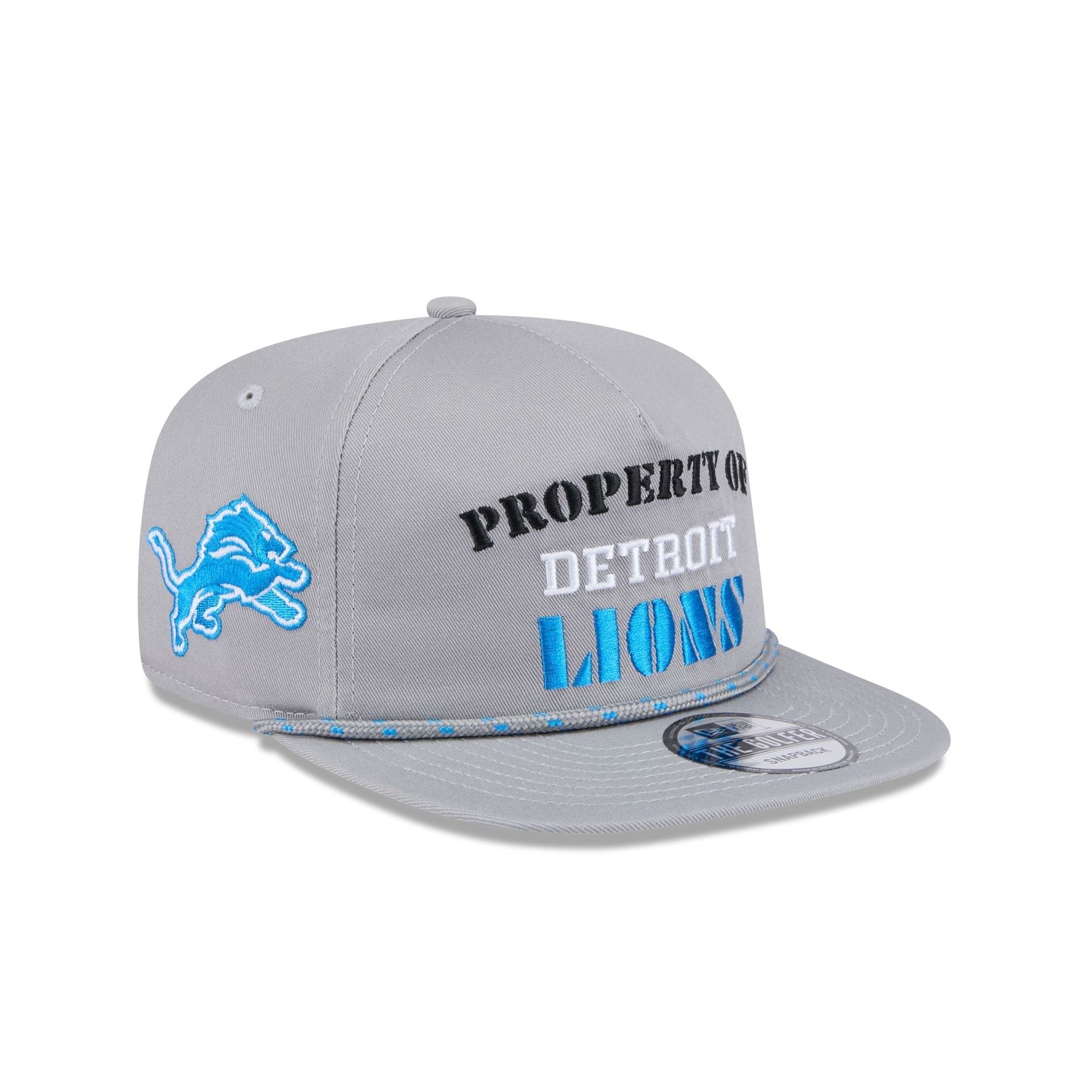 Detroit Lions Vintage Gray Rope Golfer Hat