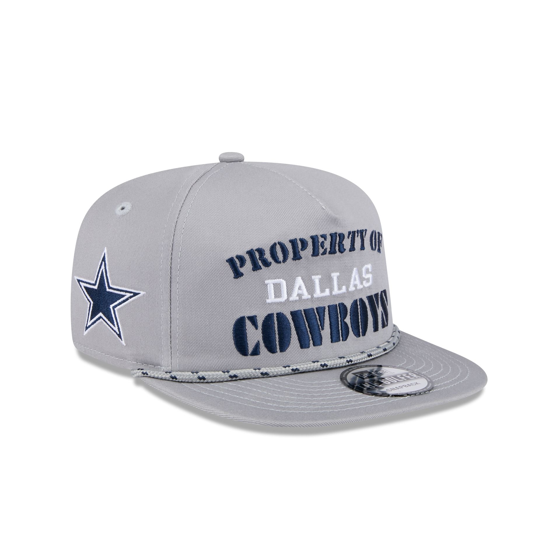 Dallas Cowboys Vintage Gray Rope Golfer Hat