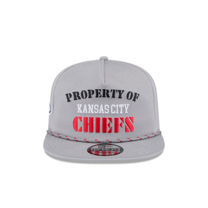 Kansas City Chiefs Vintage Gray Rope Golfer Hat