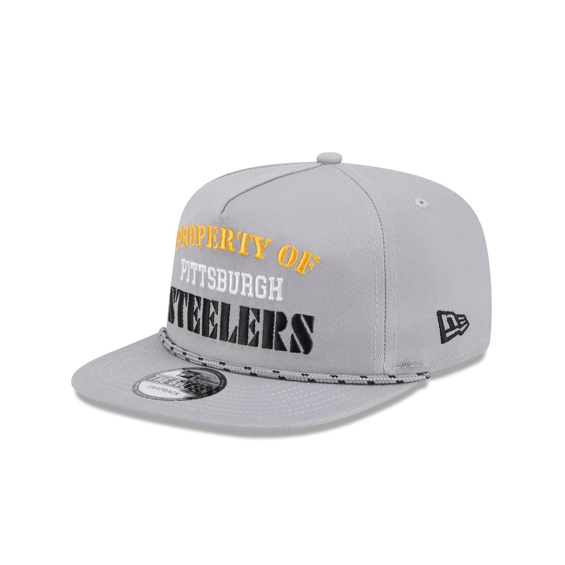 Pittsburgh Steelers Vintage Gray Rope Golfer Hat
