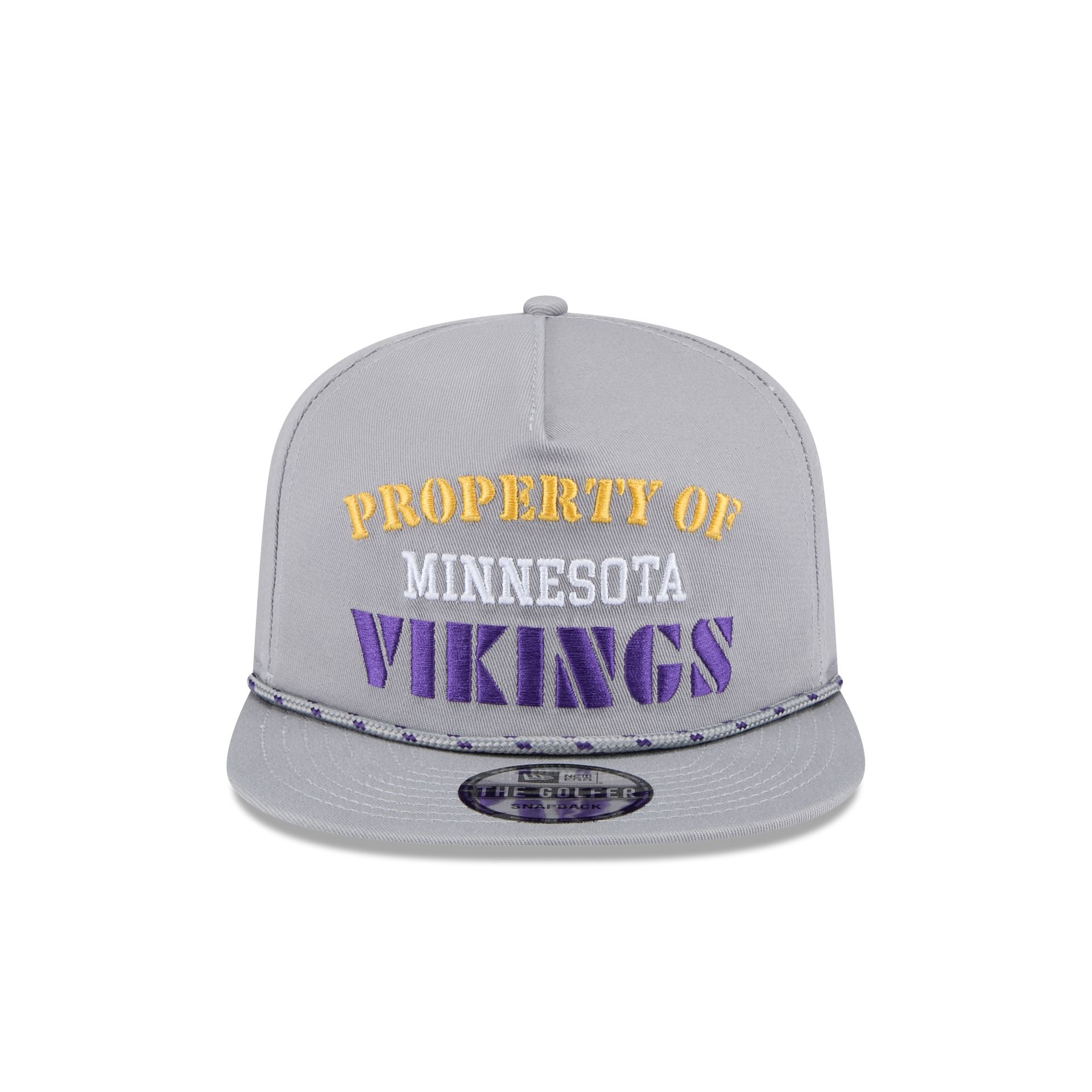 Minnesota Vikings Vintage Gray Rope Golfer Hat