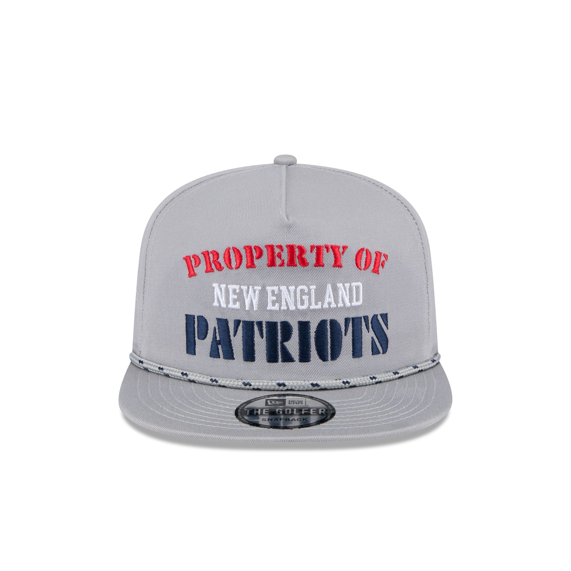 New England Patriots Vintage Gray Rope Golfer Hat