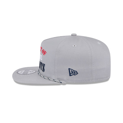 New England Patriots Vintage Gray Rope Golfer Hat