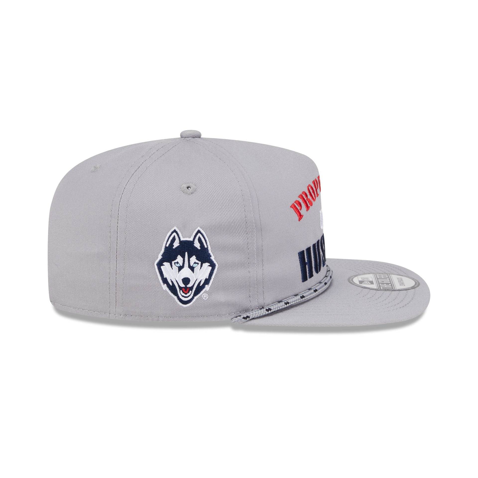 Connecticut Huskies Vintage Gray Rope Golfer Hat
