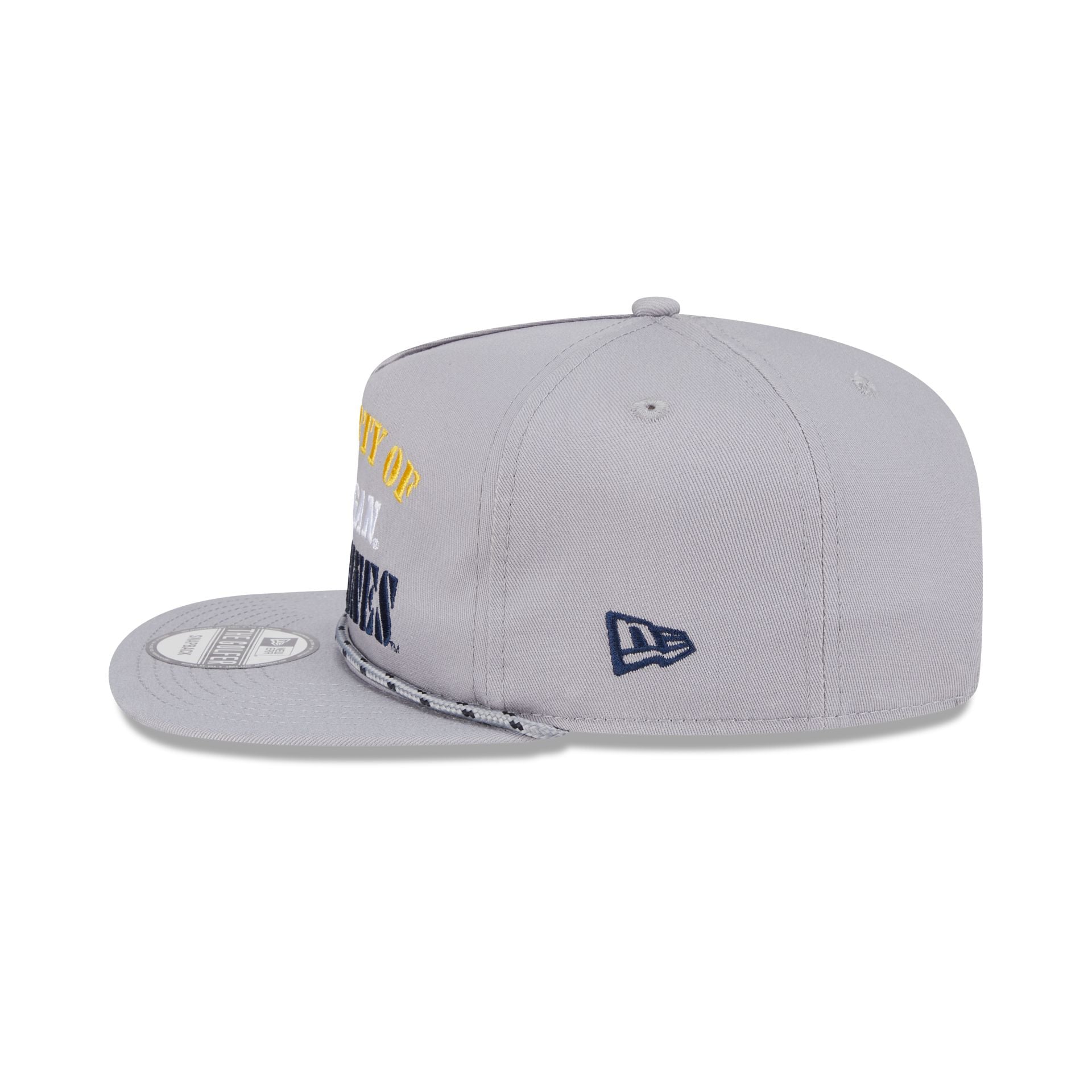 Michigan Wolverines Vintage Gray Rope Golfer Hat