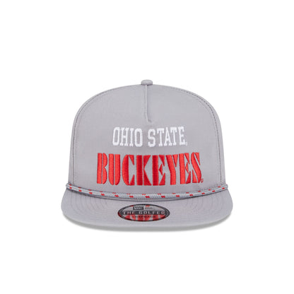 Ohio State Buckeyes Vintage Gray Rope Golfer Hat