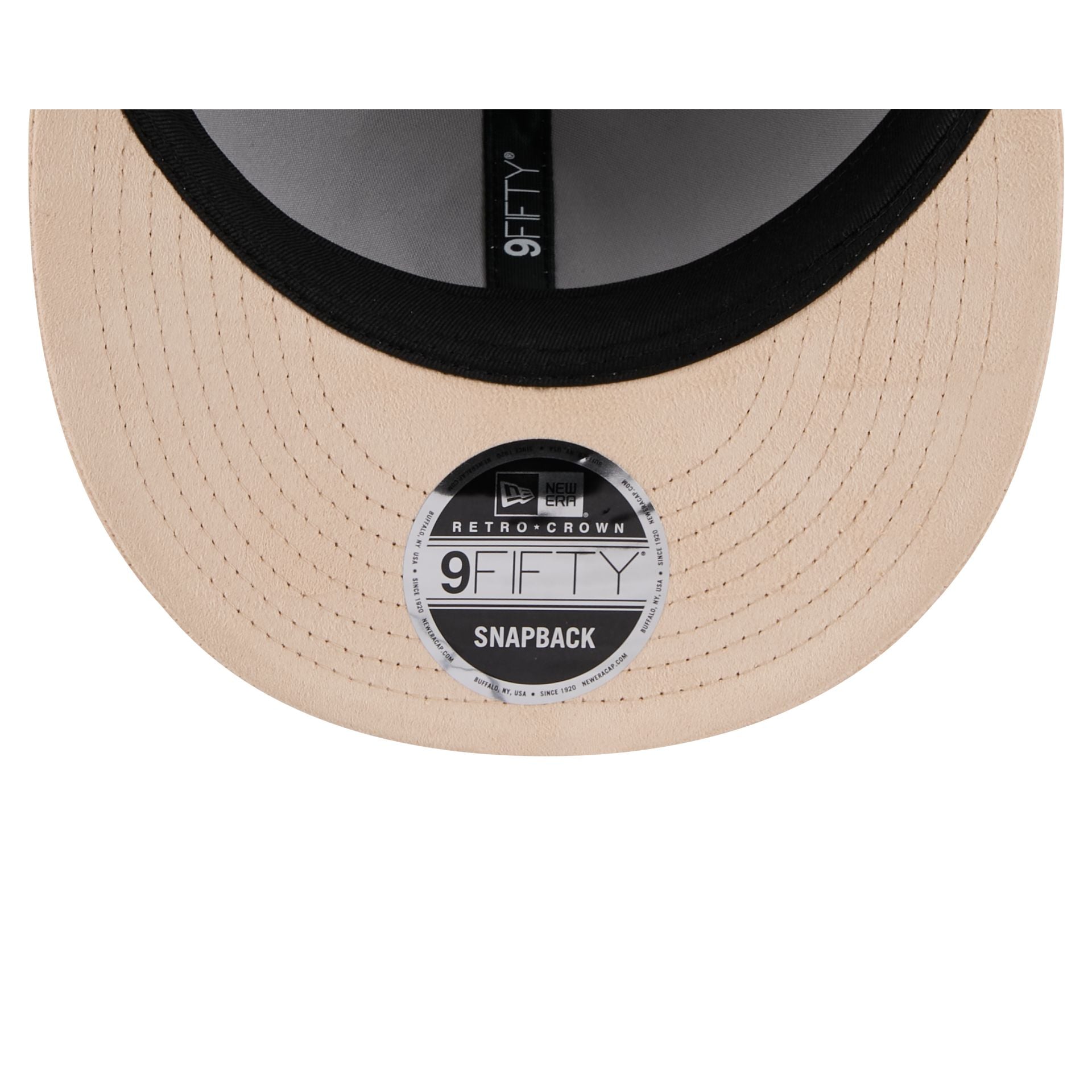 Cleveland Guardians Stone Suede Retro Crown 9FIFTY Snapback Hat