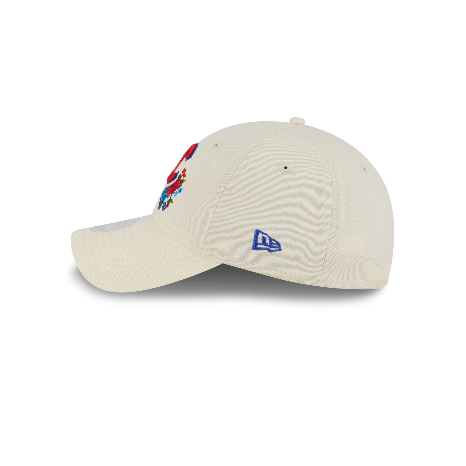 Chicago Cubs Women's Floral Stitch 9TWENTY Adjustable Hat