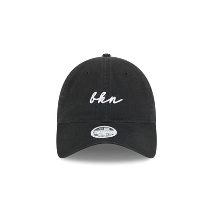 Brooklyn Nets Women's Script 9TWENTY Adjustable Hat