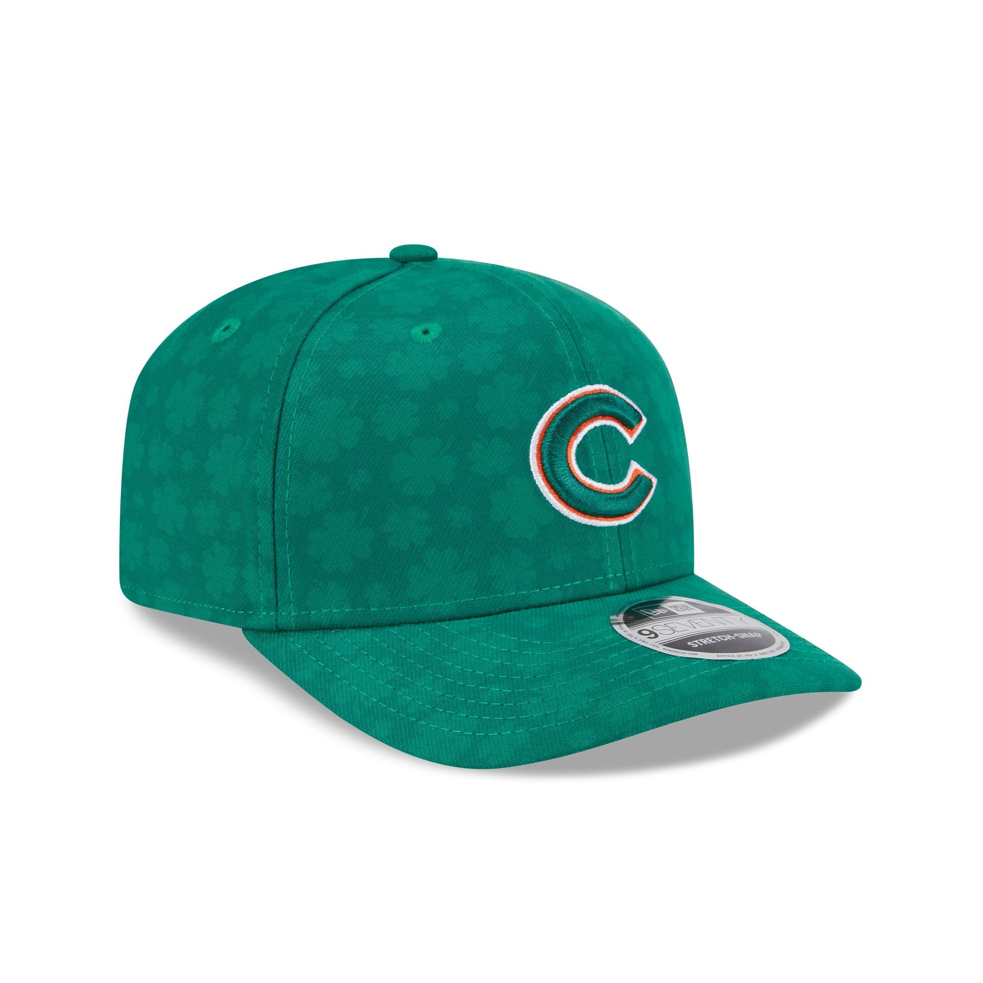 Chicago Cubs St. Patrick's Day 2025 9SEVENTY Stretch-Snap Hat