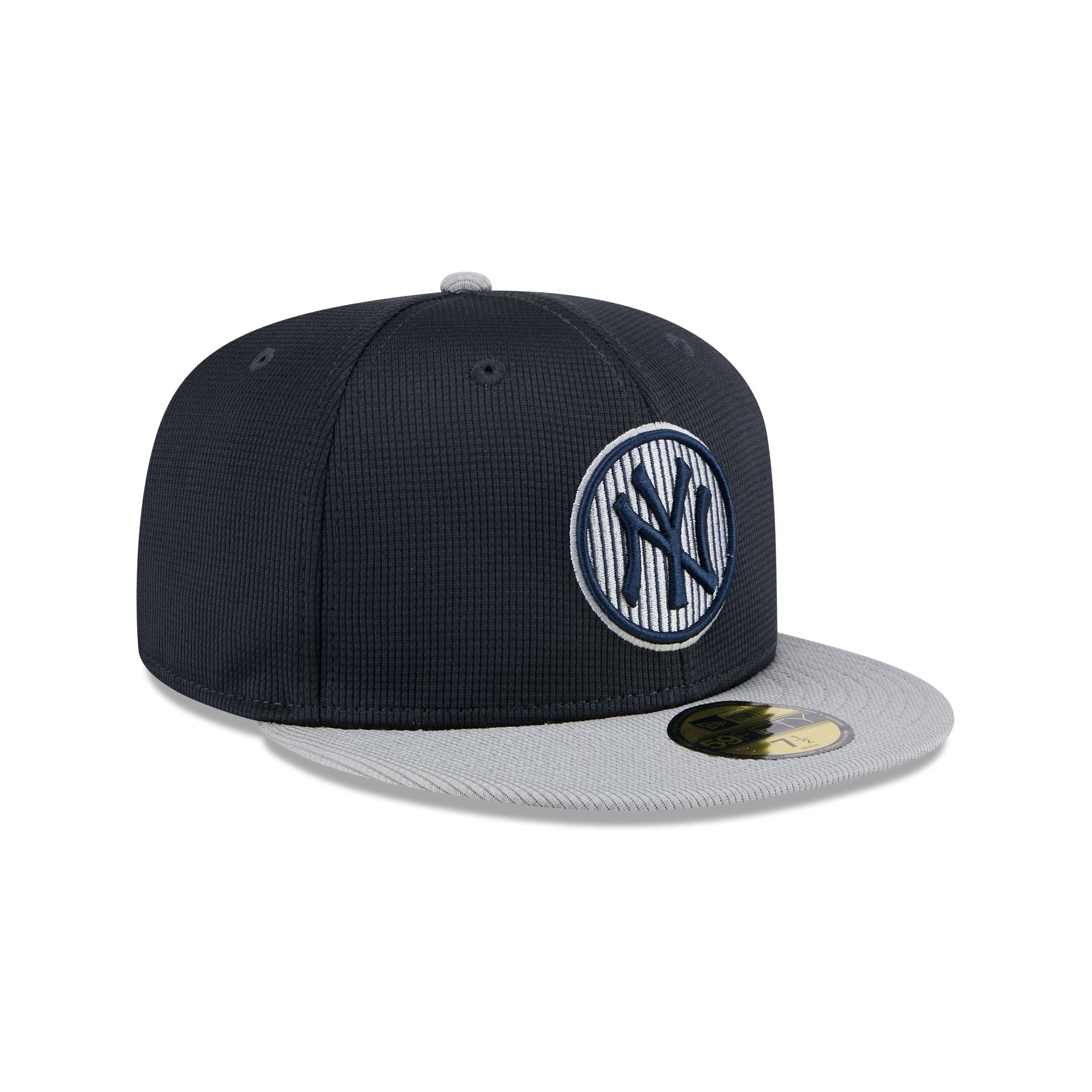New York Yankees 2025 Batting Practice Gray 59FIFTY Fitted Hat