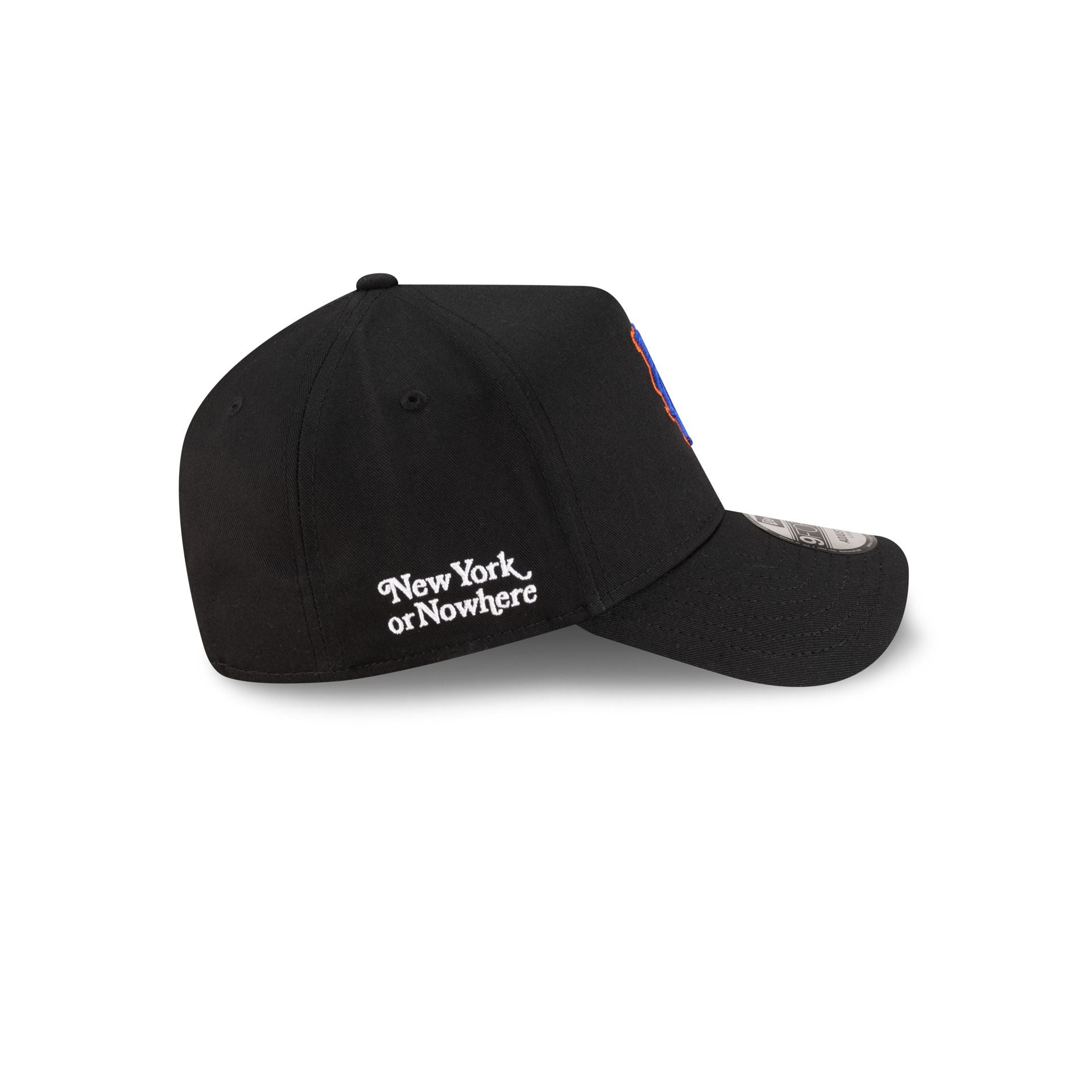 New York or Nowhere x New York Mets Black 9FORTY A-Frame Snapback Hat