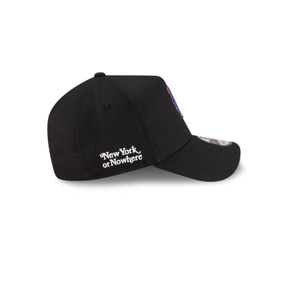New York or Nowhere x New York Mets Black 9FORTY A-Frame Snapback Hat