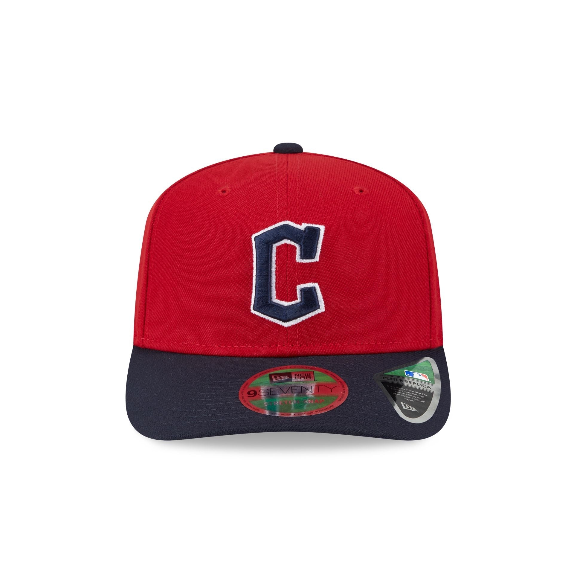 Cleveland Guardians Home Authentic Collection 9SEVENTY Stretch-Snap Hat