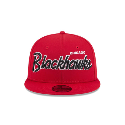 Chicago Blackhawks Script 9FIFTY Snapback Hat