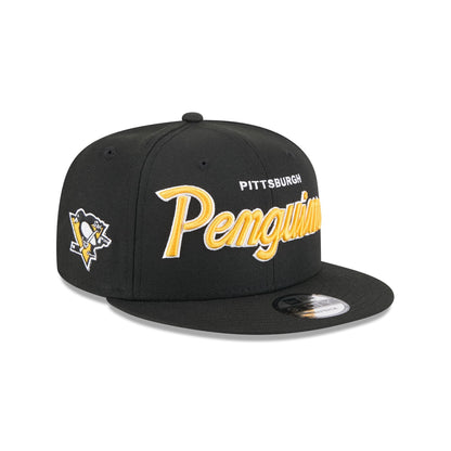 Pittsburgh Penguins Script 9FIFTY Snapback Hat