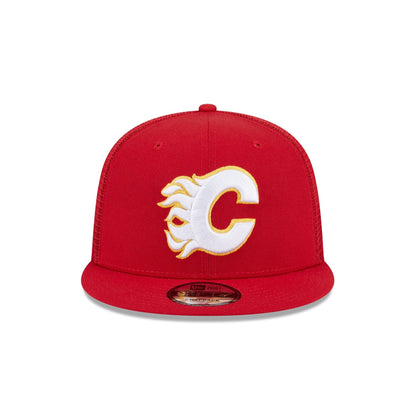 Calgary Flames Team Tag 9FIFTY Trucker Hat