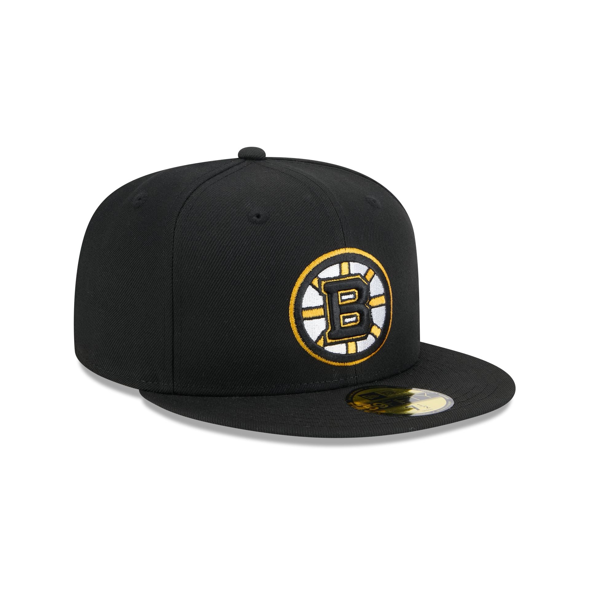 Boston Bruins Rear Wordmark 59FIFTY Fitted Hat