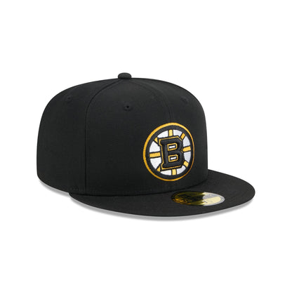 Boston Bruins Rear Wordmark 59FIFTY Fitted Hat