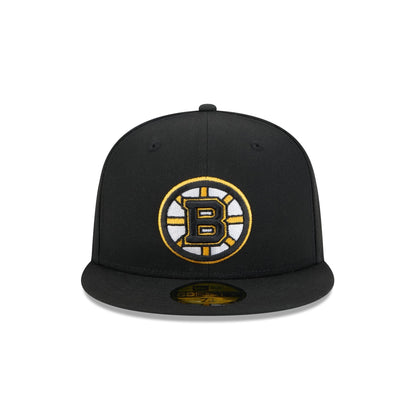 Boston Bruins Rear Wordmark 59FIFTY Fitted Hat